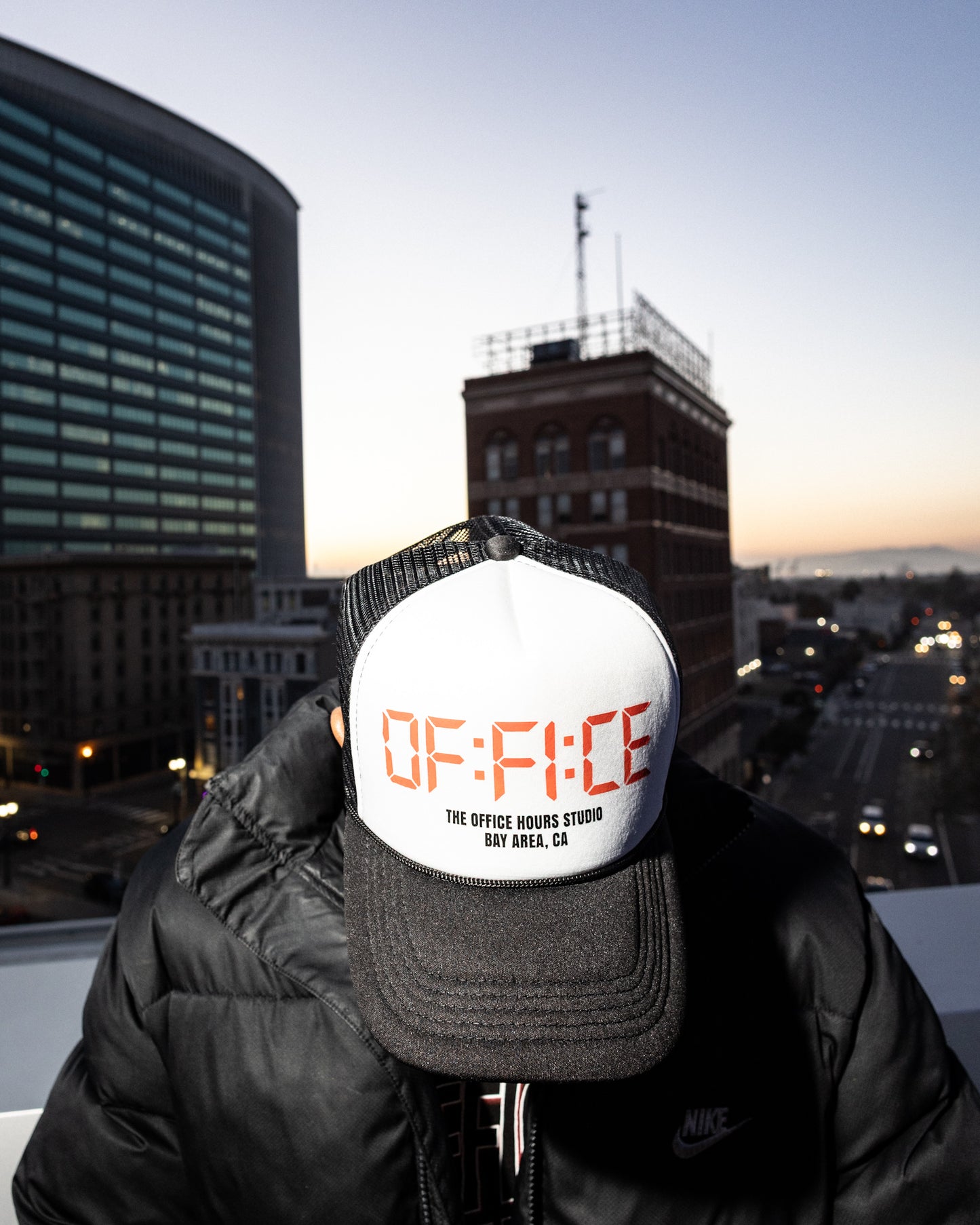 Office Hours DigiClock Trucker Hat